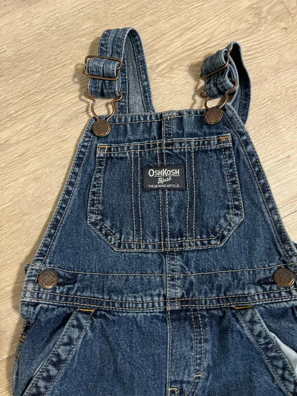 OshKosh B'gosh Kids Relaxed Denim Overalls - Indigo Blue